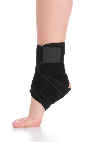 Çapraz Bantlı Ayak Bilekliği | Neopren Kumaş | Elastik Sargı | Bedensiz – Kompresyon – Destek