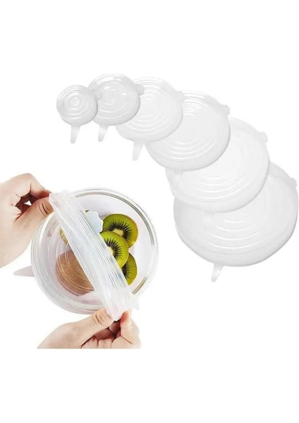 7-12 parça şeffaf silikon kapaklar, çeşitli şekil ve renk seçenekleriyle set