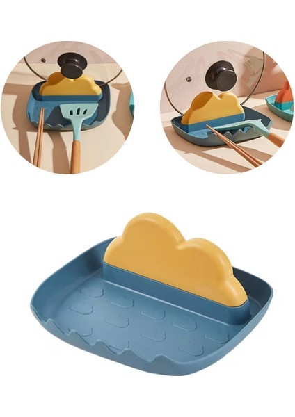 Yeşil Kapak ve Kaşıklık, Şık ve Kullanışlı Mutfak Parçası, 11x27, Plastik