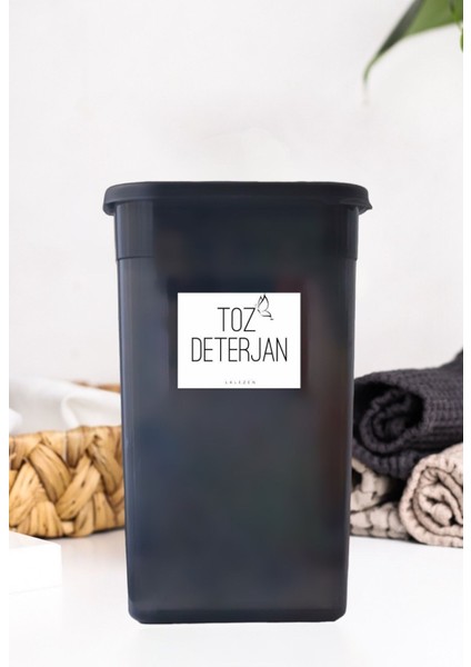 3200ml Toz Deterjan Kutusu, Antrasit Renk, Dayanıklı ve Kullanışlı Tasarım