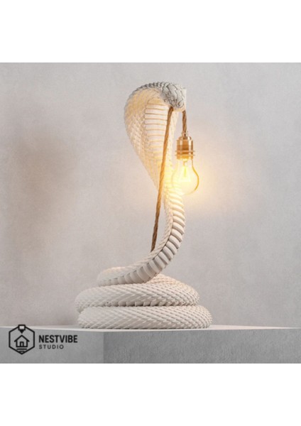 Kobra Tasarımlı Şık Masa Lambası Nestvibe Özel Seri