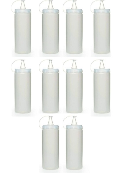 Şeffaf Kapaklı Sızdırmaz Yağlıklar, 400 ml, 10'lu Paket