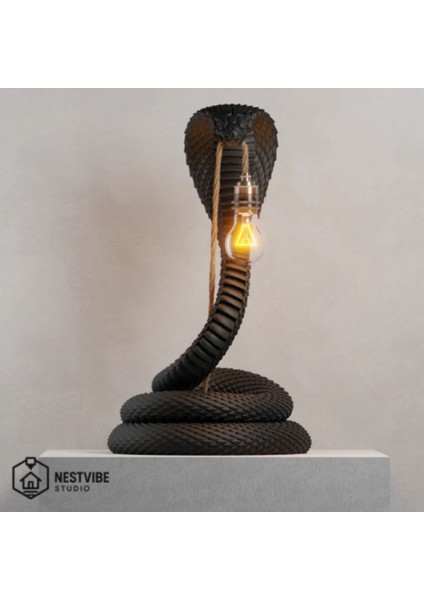 Kobra Tasarımlı Şık Masa Lambası Nestvibe Özel Seri fiyatları