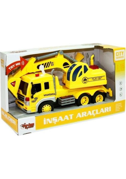 WY310B-C-D 1:16 Sürtmeli Sesli Işıklı Damperli Kamyon