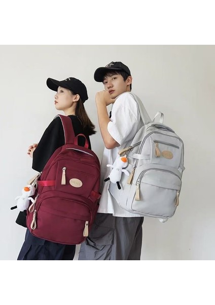 Sırt Çantası Basit Büyük Kapasiteli Seyahat Sırt Çantası Kadın Ortaokul Öğrencileri Lise Öğrencileri Yeni Okul Çantası (Yurt Dışından) modelleri