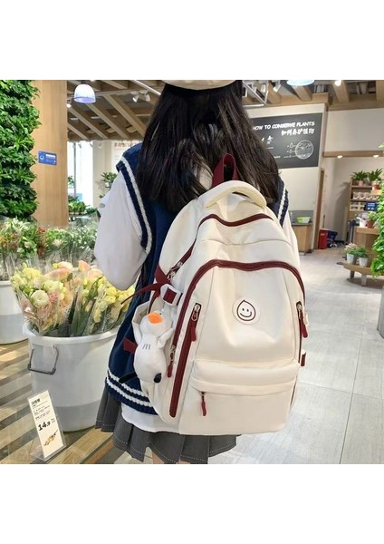 Öğrenci Çok Yönlü Siyah Okul Çantası Retro Öğrenci Sırt Çantası (Yurt Dışından) indirimleri