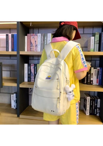 Sırt Çantası Basit Büyük Kapasiteli Seyahat Sırt Çantası Kadın Ortaokul Öğrencileri Lise Öğrencileri Yeni Okul Çantası (Yurt Dışından) indirimleri