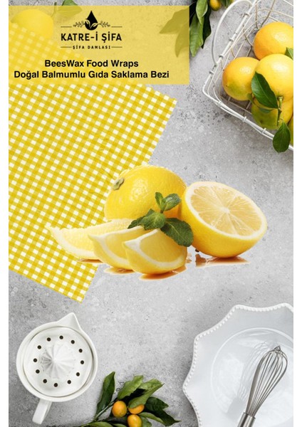 Çift Renkli Balmumu Doğal Gıda Saklama Bezi Seti, 2'li, 500-999 ml, Kumaş indirimleri