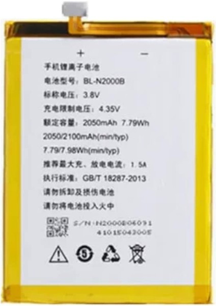 Gionee GN9005 Elife S5 Fly IQ4516 BL-N2000B Pil Batarya