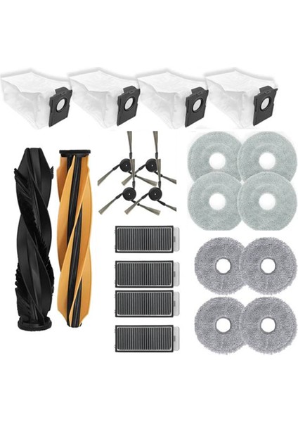 Dreame X50 Ultra Süpürme Robotu Temizleyici Parçaları Için 14 Adet Yedek Ana Yan Fırça Paspas Filtresi (Yurt Dışından) fiyatları