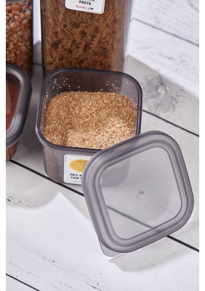 Gri Çoklu Saklama Kabı Seti, 40 Parça, Farklı Boyutlar, Dayanıklı Plastik modelleri