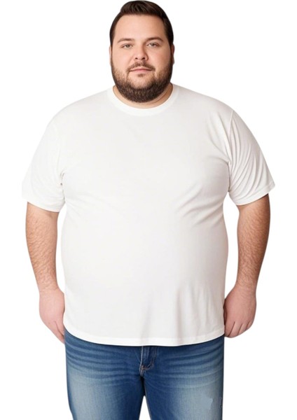 Erkek Büyük Beden Oversize Kısa Kollu T-Shirt 3xl 4xl 5xl 6xl 7xl 8xl 9xl