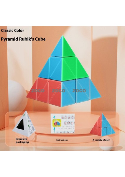 Çocuk Renkli Morandi Rubik Küp 2,3,4,5 Adım Eğitici Oyuncaklar (Yurt Dışından)