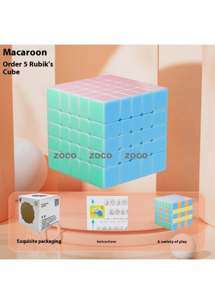Çocuk Renkli Morandi Rubik Küp 2,3,4,5 Adım Eğitici Oyuncaklar (Yurt Dışından)
