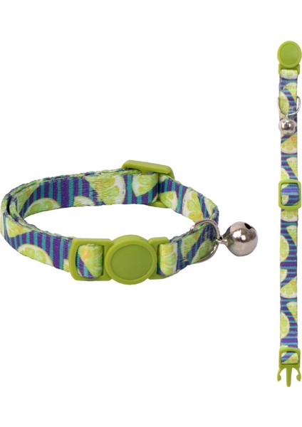 Plastik Kedi Boyun Tasma Limon Desenli 22-30 cm Drstr
