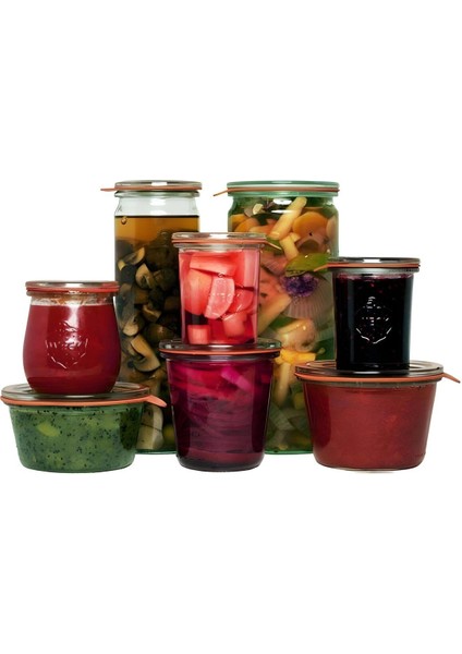 Saydam cam konserve ve saklama kavanoz seti, şık ve pratik mutfak çözümü