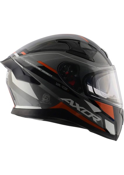 Apex Turbine Black Orange Grey Gloss