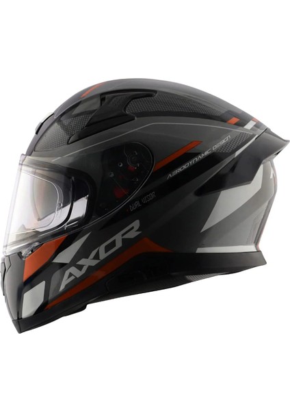 Apex Turbine Black Orange Grey Gloss