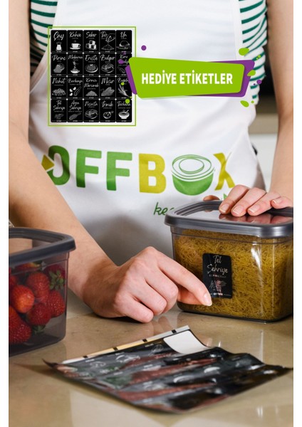 Yıkanabilir 20'li Baharat ve Saklama Kabı Etiketleri, 40 Adet, Suya Dayanıklı, Siyah fırsatları