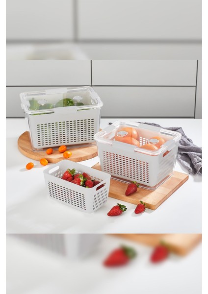 4 Lt. Beyaz Saklama Kabı, dayanıklı ve pratik kullanım için ideal plastik malzeme