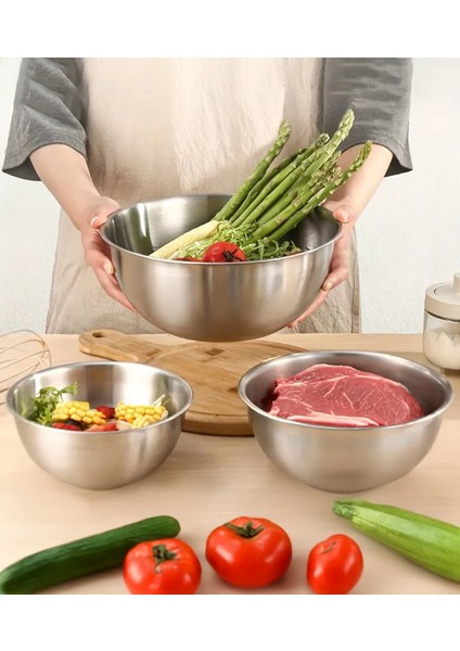 Çelik 3 Parça Kase 16CM - 20CM - 24CM fiyatları