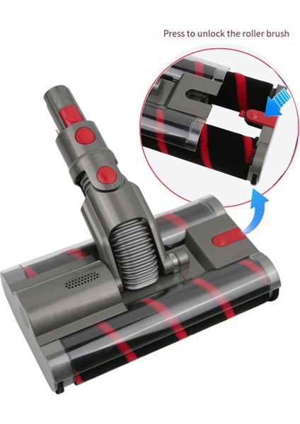 Dyson Omni-Glide SV19 SV21 Kablosuz Temizleyiciler Için Yumuşak Silindir Fırça Başlığı Sert Zemin Motorhead Aksesuarları (Yurt Dışından) modelleri