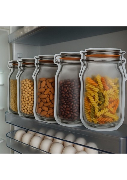 10 Adet Orta Boy 15x22 cm Kilitli Kuruyemiş ve Baharat Poşeti Seti modelleri