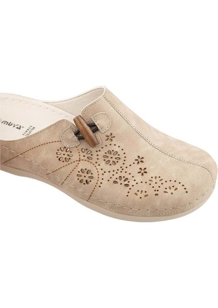 Freya Anatomik Taban Dört Mevsim Kadın Terlik Krem modelleri