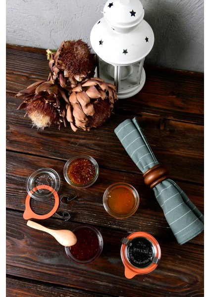 Şık 80 ml cam saklama kavanoz seti, 4 adet, mutfak kullanımına uygun, siyah renk fiyatları