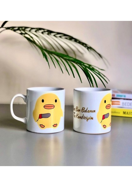 Yar Ben Belanın Ta Kendisiyim Civciv Tasarımlı Kupa ve Yastık Set fiyatları