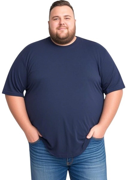 Erkek Büyük Beden Oversize Kısa Kollu T-Shirt 3xl 4xl 5xl 6xl 7xl 8xl