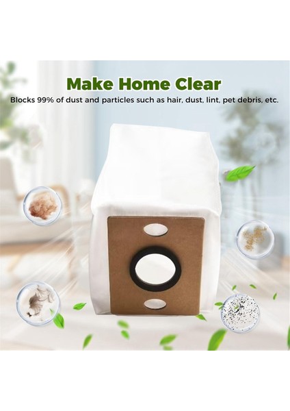 Ilıfe V9 Pro / V9 Kendiliğinden Boşalan Robot Süpürge Aksesuarı Için Toz Torbası Yedek Parçaları 10 Adet (Yurt Dışından) modelleri