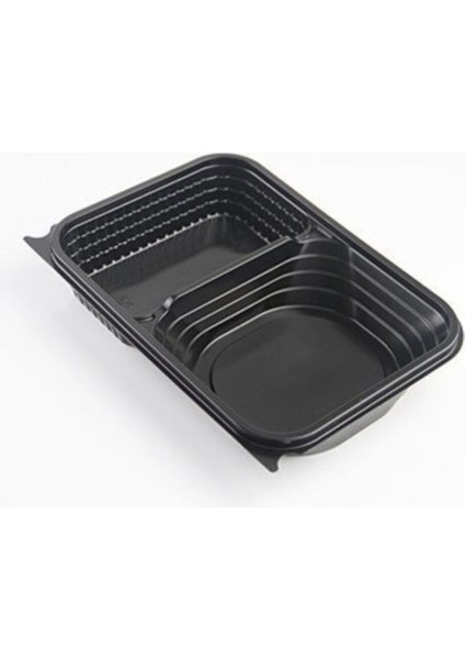 İki Bölmeli Hamburger Kabı Kapak Seti, 50 Adet, Pratik ve Şık Paketli fiyatları