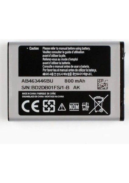 Samsung E1205 E1200 E1207 E250 E500 AB463446BU Pil Batarya fiyatları