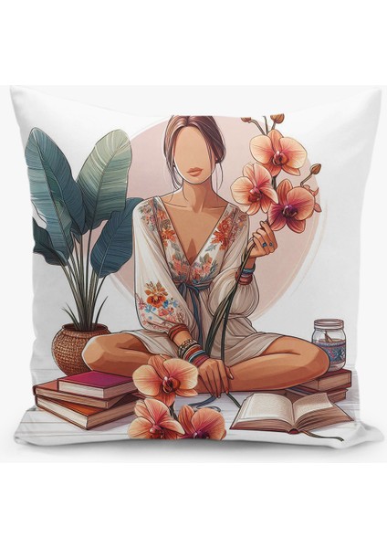 Bohem Desen Çift Taraflı Dijital Baskı Kırlent Kılıfı (Bohem Cushion Cover) indirimleri