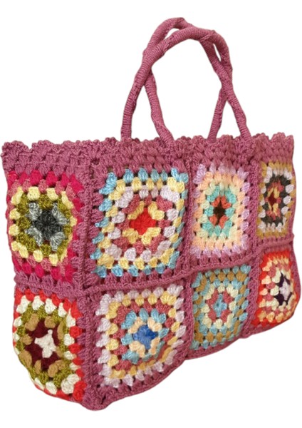 El Yapımı El Örgüsü Motif Çanta Motifli Çanta indirimleri