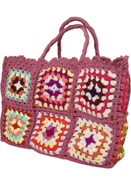 El Yapımı El Örgüsü Motif Çanta Motifli Çanta modelleri