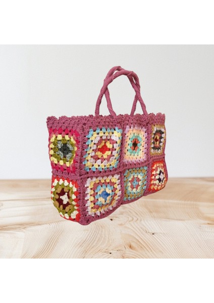 El Yapımı El Örgüsü Motif Çanta Motifli Çanta fiyatları