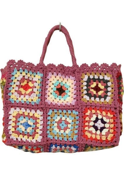 El Yapımı El Örgüsü Motif Çanta Motifli Çanta fırsatları