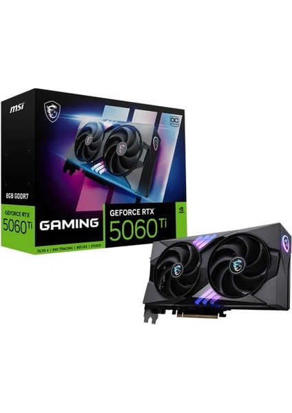 Msı Geforce Rtx 5060TI 8g Gamıng Oc Gddr7 128BIT DX12 Dlss 4 Gaming (Oyuncu) Ekran Kartı