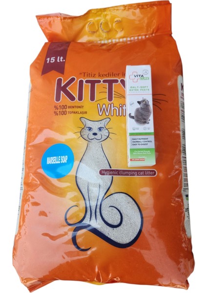15 Lt Kedi Kumumarsiya Sabunkokulu Vita Cure Kedimaltı 100 gr Hediyeli