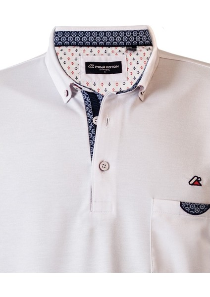 Polo Yaka Cepli Kol Apoletli Erkek T-Shirt – Yazlık Şık Model