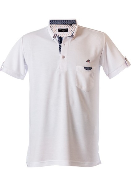 Polo Yaka Cepli Kol Apoletli Erkek T-Shirt – Yazlık Şık Model fiyatları