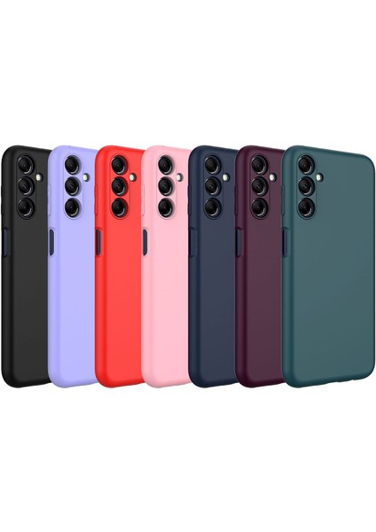 Samsung Galaxy M14 Kılıf Lansman Içi Kadife Kamera Korumalı Mara Silikon Kılıf - Lila modelleri