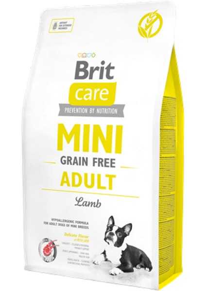 Drnds Brit Care 7 Kg Mini Irk Yetişkin Köpekler İçin, Tahılsız, Hipoalerjenik Kuzu Etli Kuru Mama