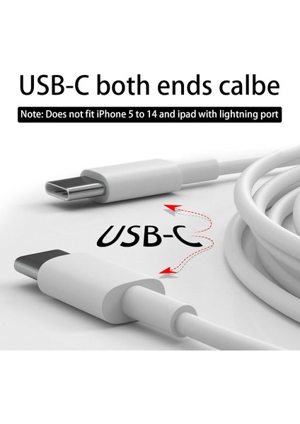 Type-C To Type-C Kablo – iPhone Serisi , Macbook, iPad Pro Uyumlu | 1 Metre Hızlı Şarj Kablosu