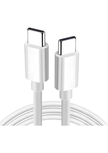 Type-C To Type-C Kablo – iPhone Serisi , Macbook, iPad Pro Uyumlu | 1 Metre Hızlı Şarj Kablosu