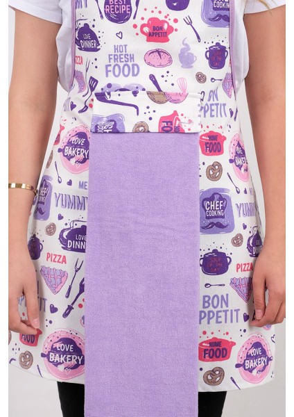 Su geçirmez mutfak önlüğü seti, eldiven ve tutacak, şık ve pratik kullanım sağlar. fırsatları