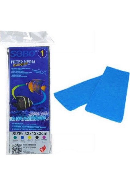 Filtre Süngeri 32X12X2 Mavi Drstr