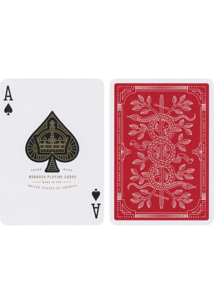 Monarchs Red Edition Oyun Iskambil Kartı - Kırmızı fiyatları